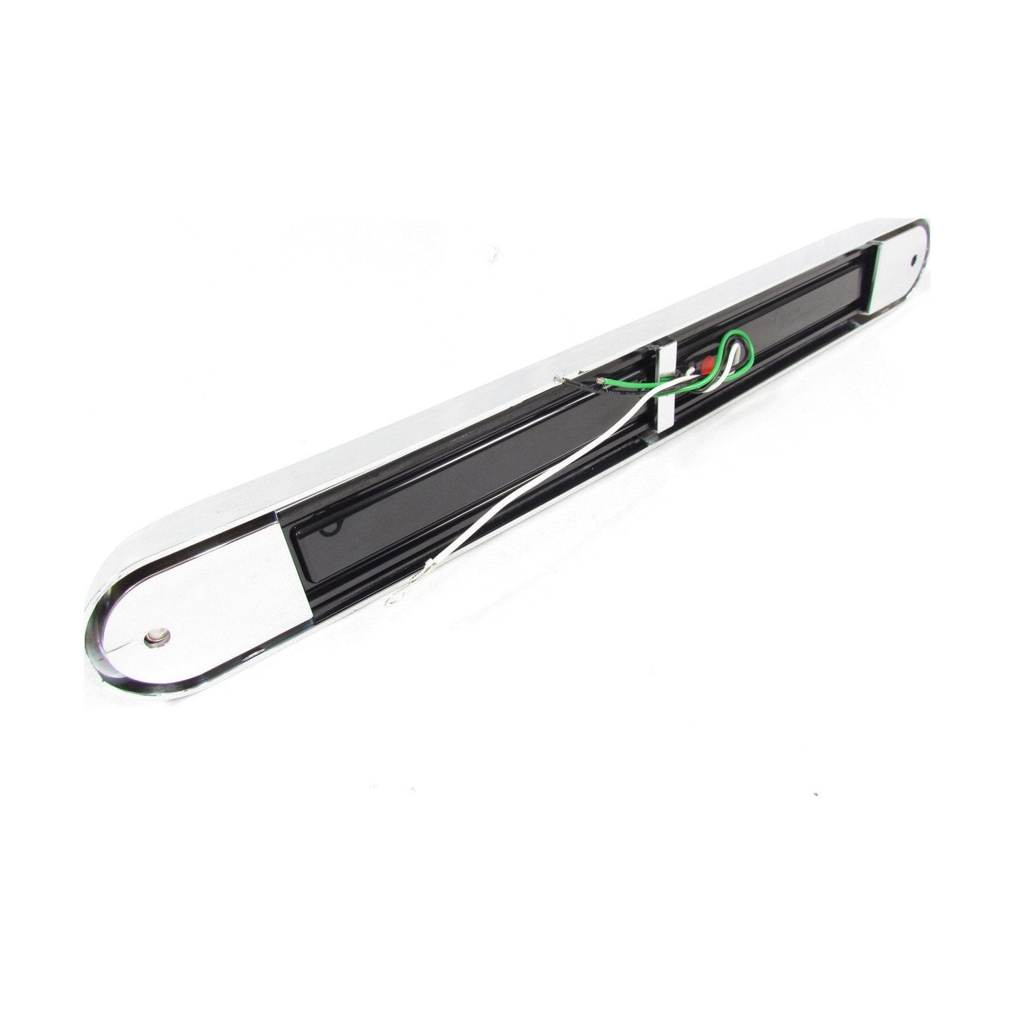 17-6/8" X 2-1/8" Red Led Light Bar With 11 Leds, Clear Lens And Chromed Bezel | F235248