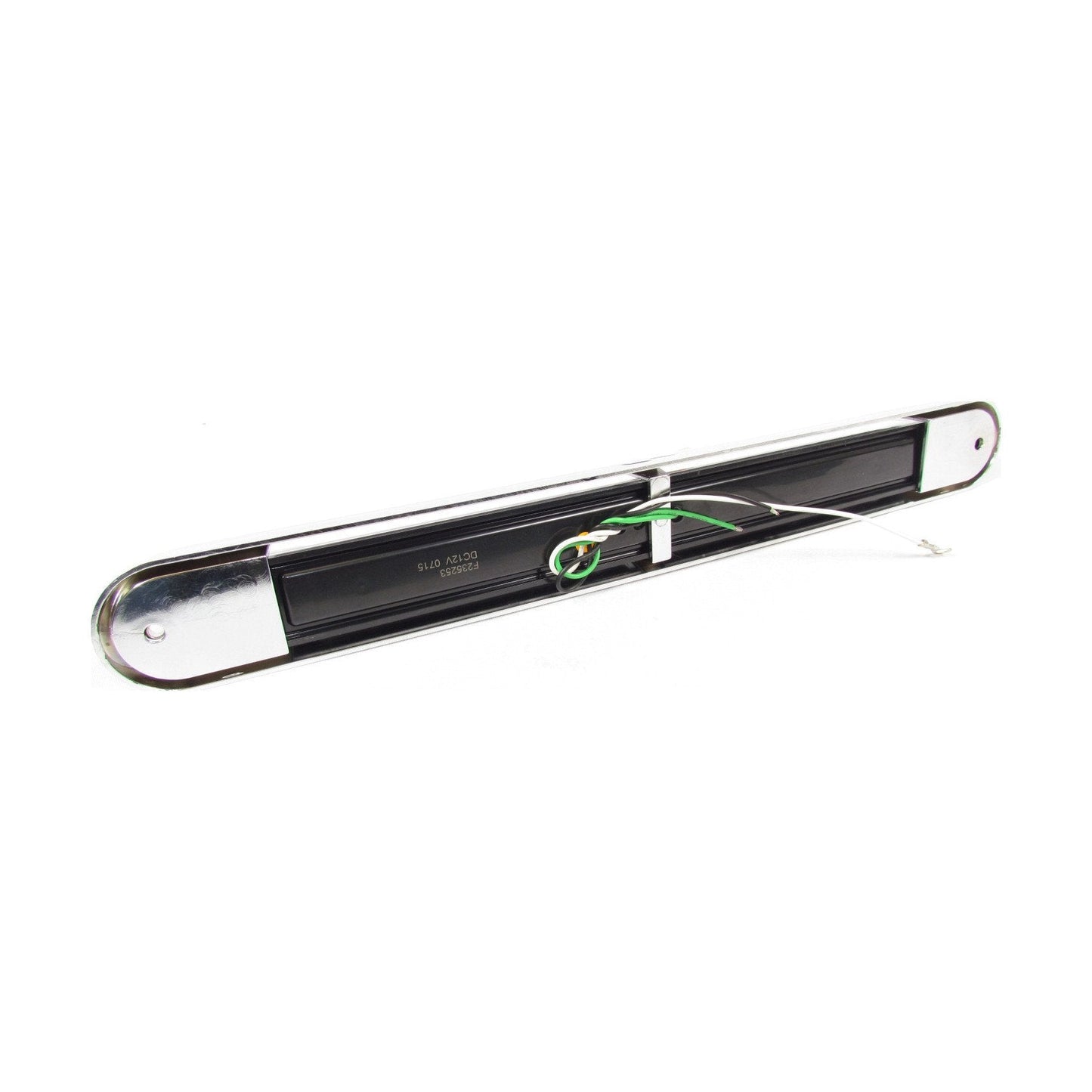17-6/8" X 2-1/8" Amber Led Light Bar With 11 Leds, Clear Lens And Chrome Bezel | F235253