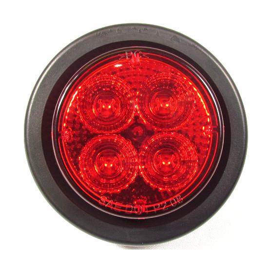 2-1/2" Red Round Clearance/Marker Led Light With 4 Leds And Red Lens | F235124
