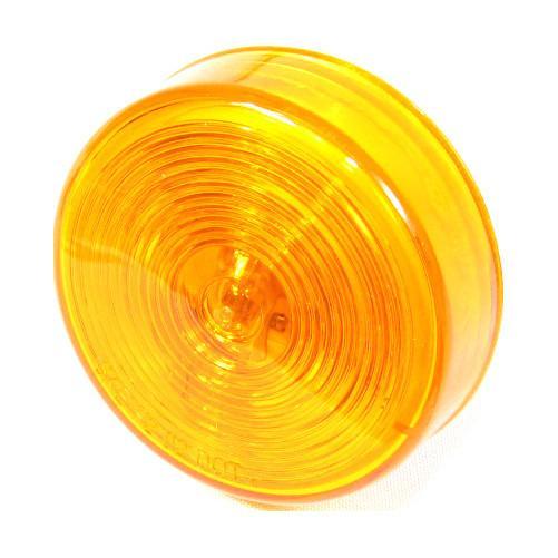 2-1/2" Amber Round Clearance/Marker Incandescent Light With Amber Lens - Sealed | F235145