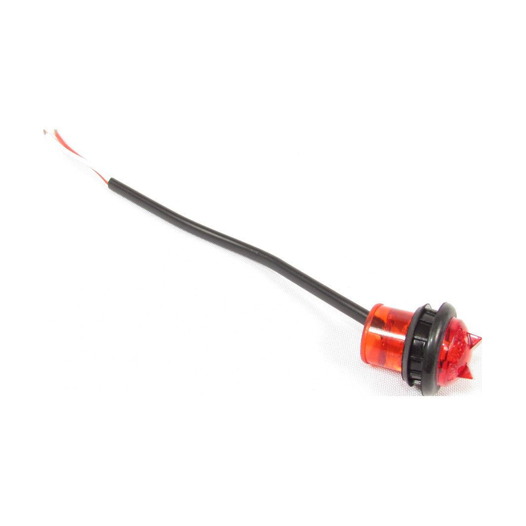 3/4" Red Round Clearance/Marker Led Light With 1 Led And Red Lens | F235206