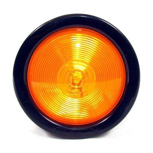 4" Amber Round Tail/Turn Incandescent Light With Amber Lens | F235162