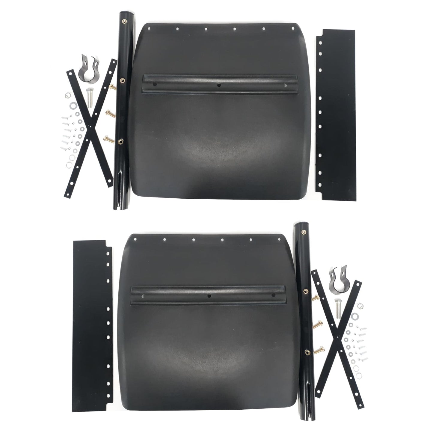 24" X 24" Black Poly Quarter Fenders Pair | F247581
