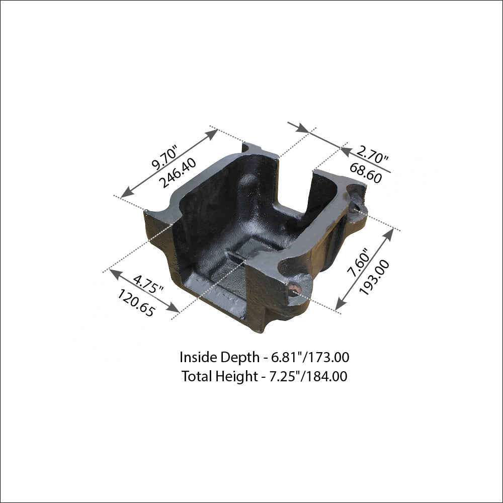 Fortpro Insulator Box Compatible with Mack 4" Spring SS34/38, SWS573, SS44/SWS57, SS50 Camelback & SW/SWW Series Suspensions Replaces 52QK418BP4 | F174038