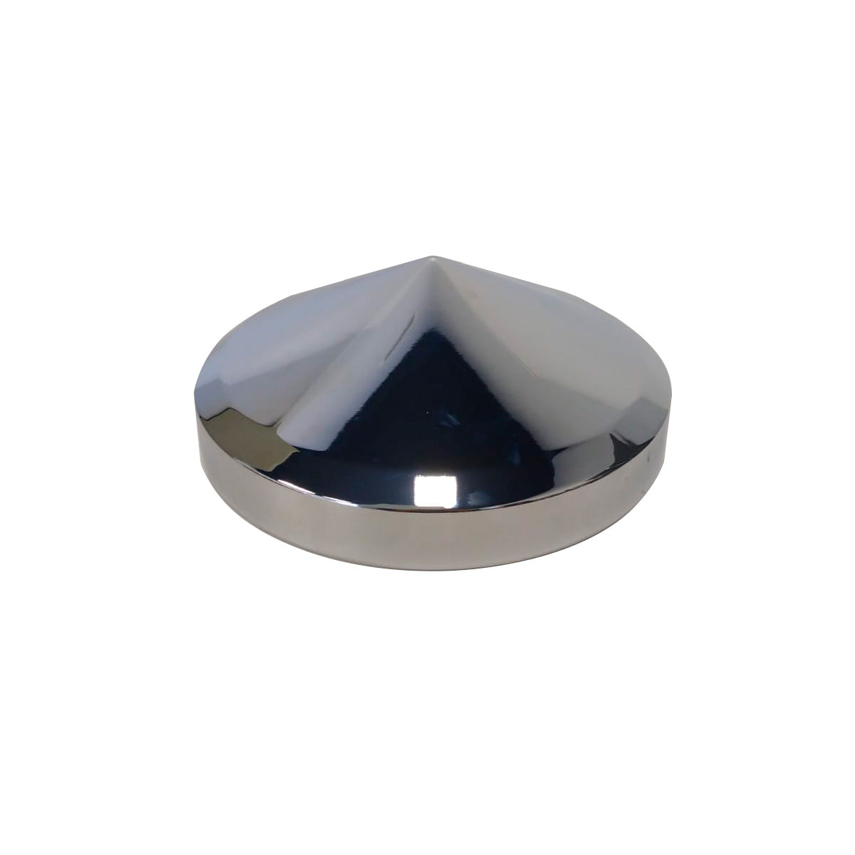 Chrome Steel Rear Pointed Style 8 1/2" Axle Dia - 8" Id Hub Cap | F245699