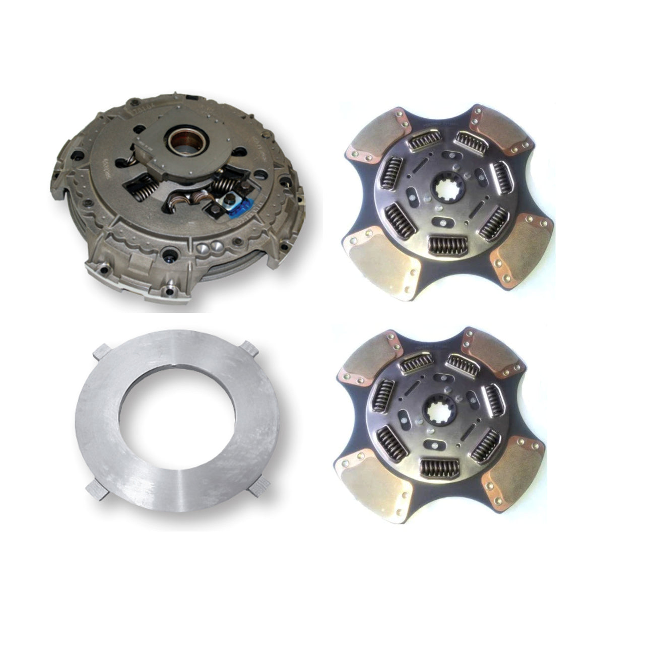 Road Choice 15 1/2" x 2" Clutch Kit Replaces 108925-82 | 7 Spring - 4 PAD - EZ Pedal ™ | CLU10892582