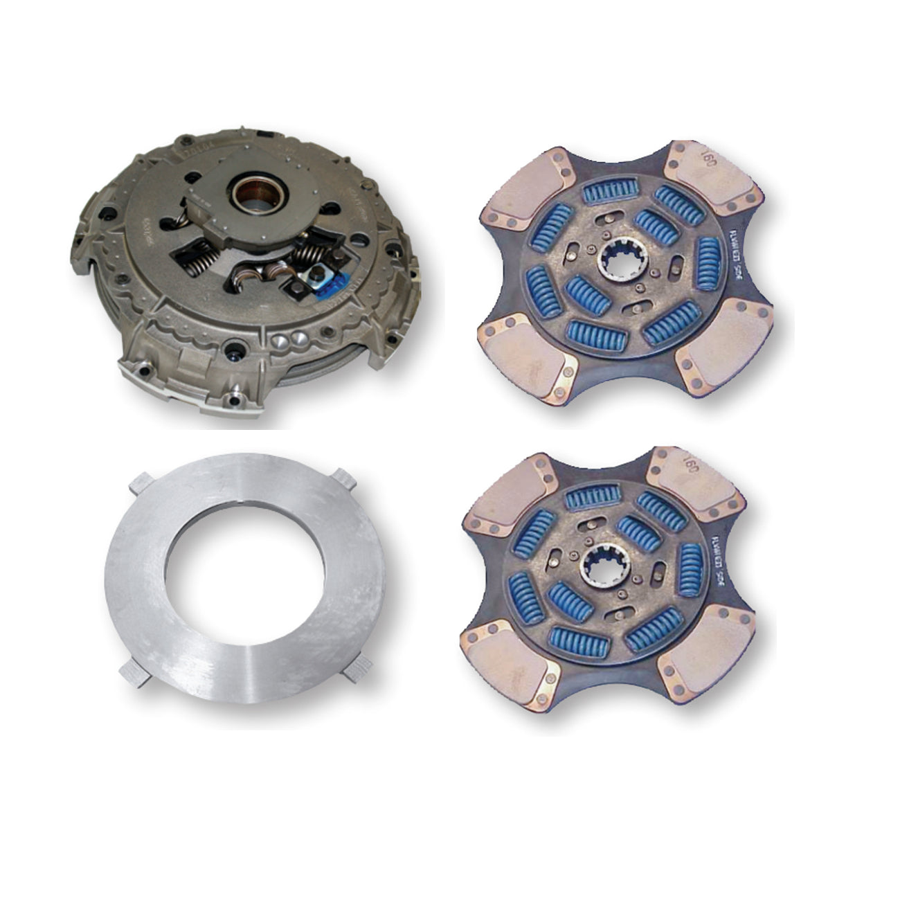 Road Choice 15 1/2" x 2" Clutch Kit Compatible with Mack Replaces 108935-51 | 9 Spring - 4 PAD - EZ Pedal ™ | CLU10893551