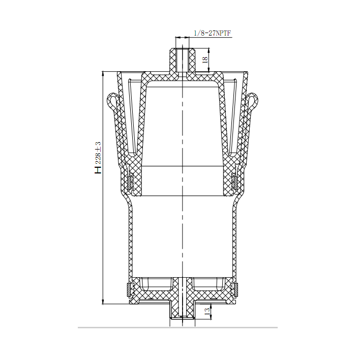 F245576 | AIR SPRING CAB SUSPENSION | Replace 1S6-025