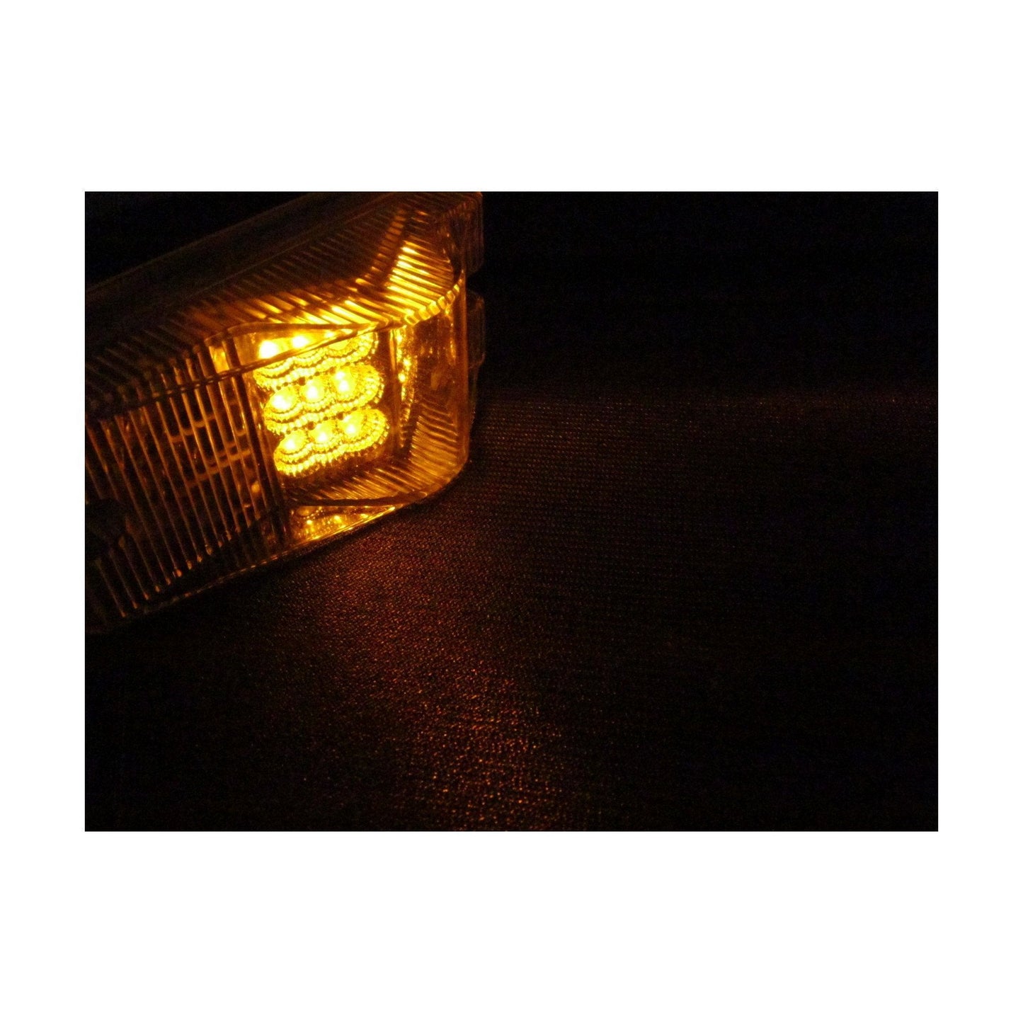 Amber Rectangular Marker Led Light With 18 Leds And Clear Lens | F235205