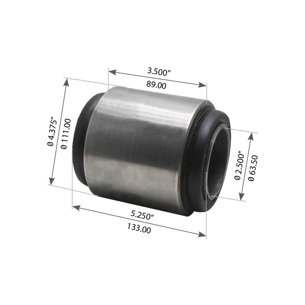 Beam End Bushing For Hendrickson Rear: RU/RUE, U/UE 340/380, SR 340 - (6969000)