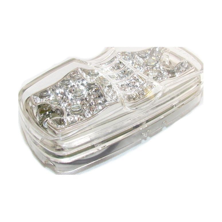 4" X 2" Amber Clearance/Marker Double Bullseye Trailer Led Light With 12 Leds And Clear Lens | F235232