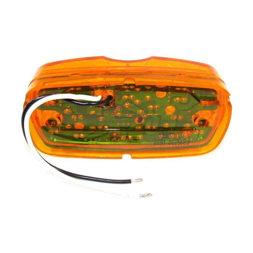4" X 2" Amber Clearance/Marker Double Bullseye Trailer Led Light With 16 Leds And Amber Lens | F235230