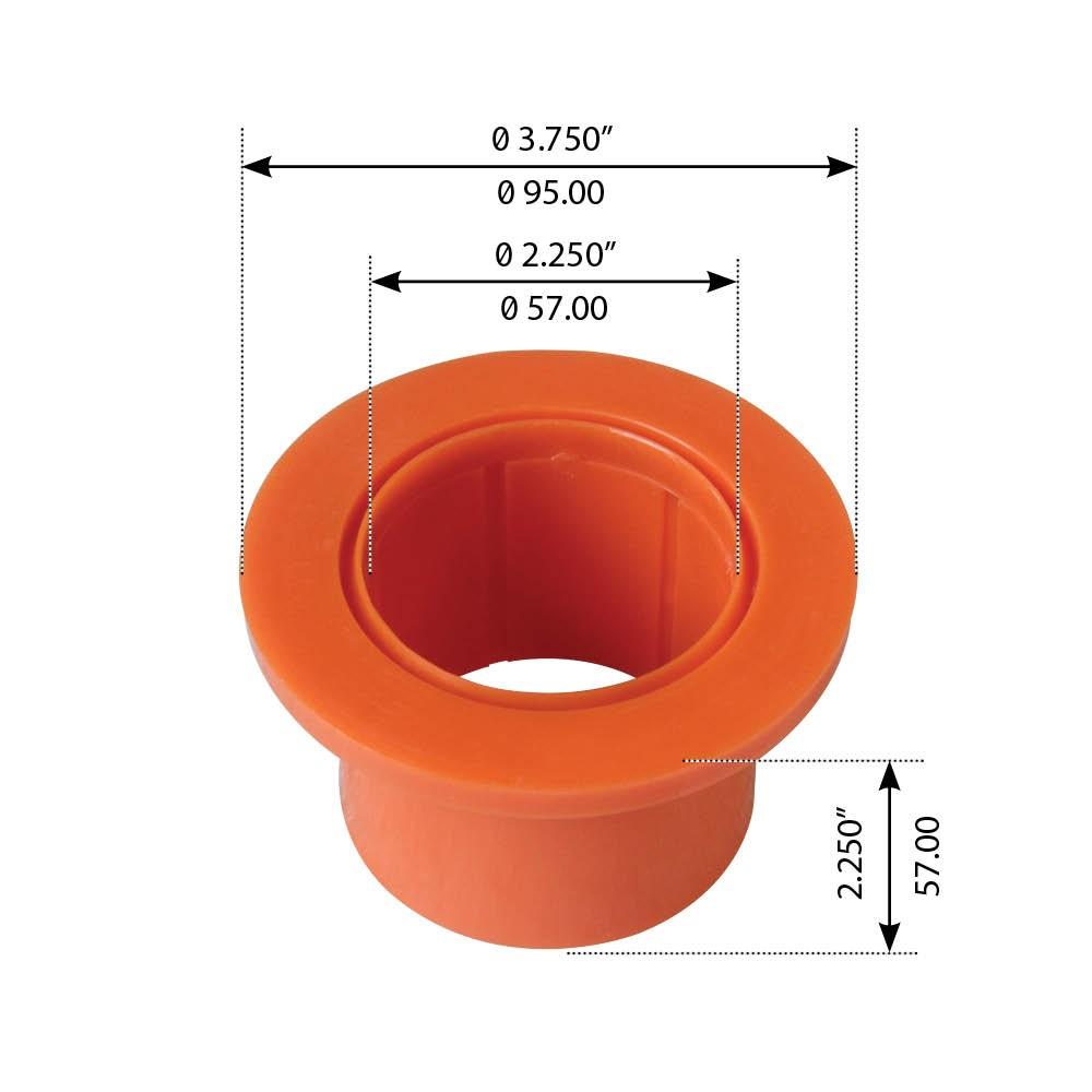 Fortpro Equalizer Bushing Compatible with Freightliner Rear FH34, FH34A, FH36, FH38A, FH40, FH44A Series Trucks Replaces 161-3568-000 | F317218