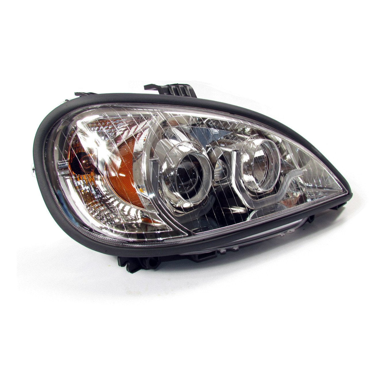 Chrome Housing Projector Headlight With Led Light Bar For Freightliner Columbia - Passenger Side | F236802