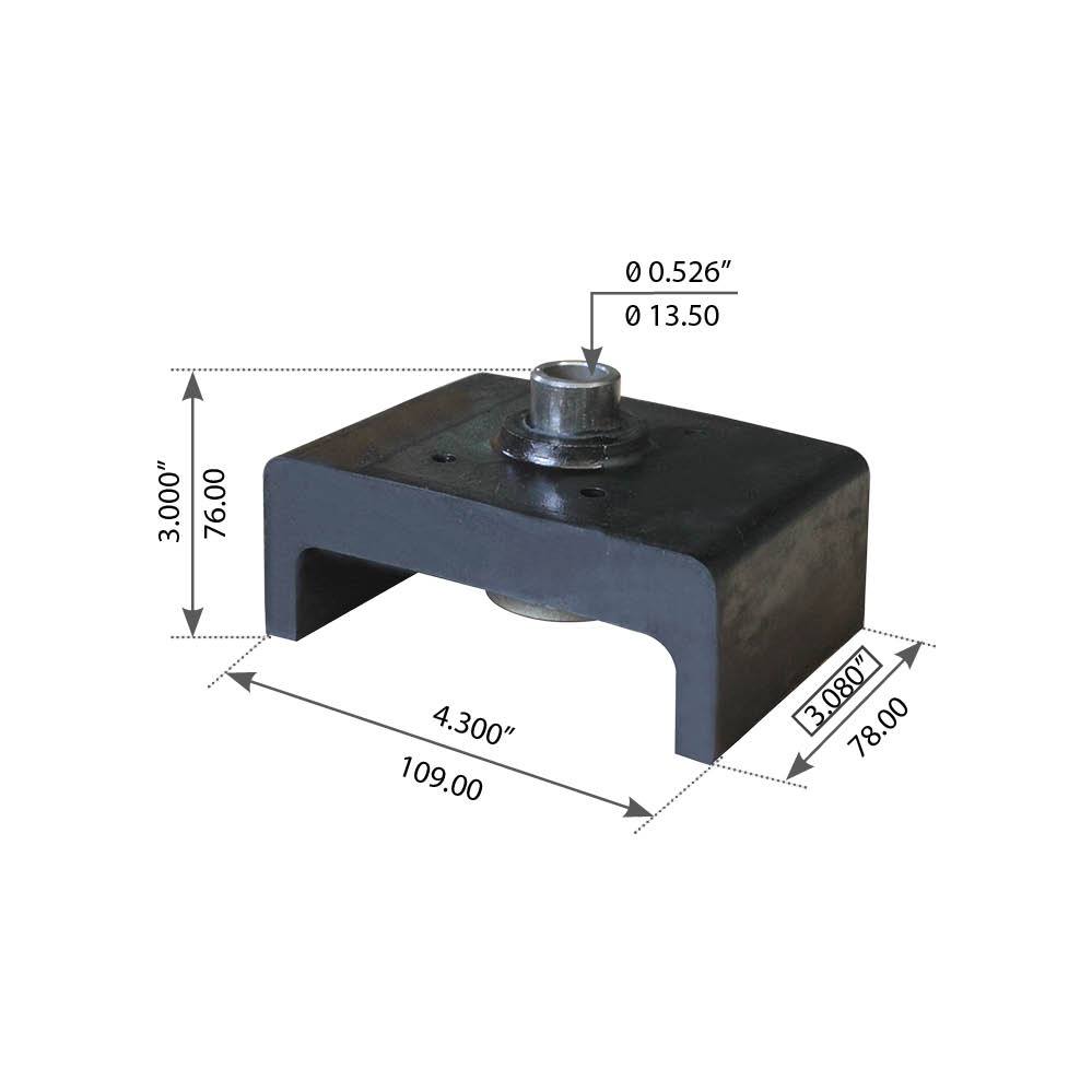 Fortpro Cabin Mount Compatible with International-Navistar Replaces 590981C1, 505969C1 | F306929