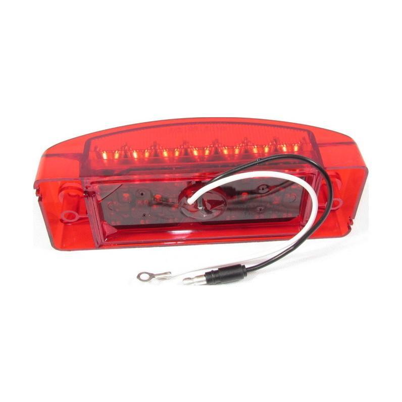 5-13/16" X 2-1/16" Red Rectangular Marker Led Light With 20 Leds And Red Lens | F235202