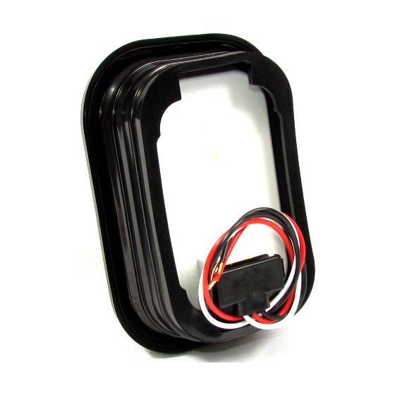 5.3" x 3.4" Amber Rectangular Tail/Turn Led Light With 24 Leds And Clear Lens | F235289