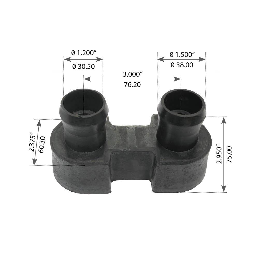 Fortpro Motor Mount Compatible with Freightliner FLD 112-120-132, Classic SL-XL, Columbia & Century Class Series Trucks | Replaces LORJ2094136, LORJ2094416 | F317236