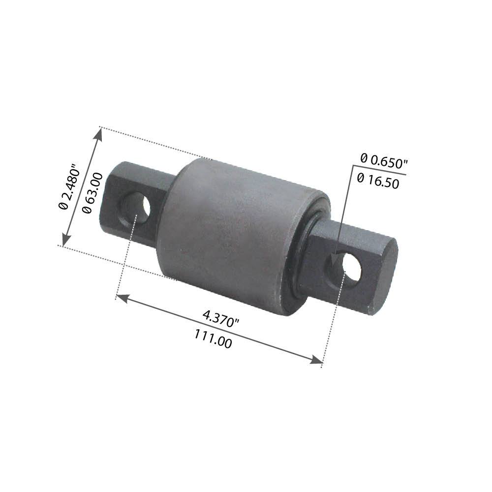 Fortpro Torque Arm Bush Compatible with Volvo, Freightliner, Hendrickson HA 460, HAS 460 Series Suspension Replaces 240760, 57256-000 | F317288