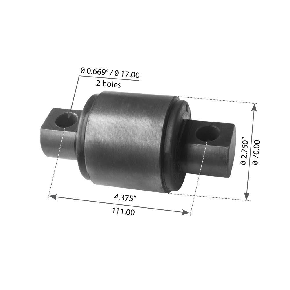 Fortpro Torque Arm Bush Compatible with International-Navistar Replaces 1693061C1 | F174003