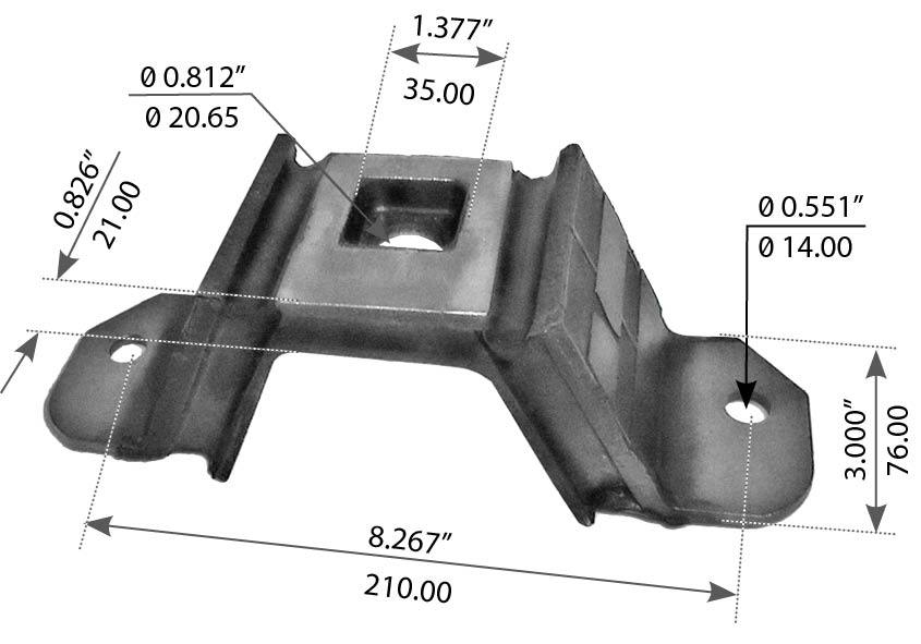 Fortpro Upper Engine Mount Compatible with Freightliner Columbia & Century Trucks Replaces BCD-273301, BCD-273302 | F317241