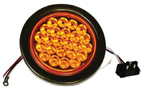 F235118 | 4 ROUND 24 LED LIGHTS | REPLACE | 12 VOLTS