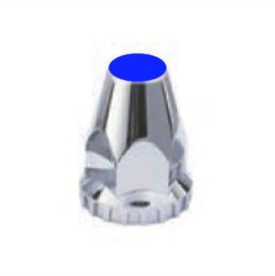 33 mm x 2-1/8" Blue Top, Reflector Nut Cover with Flange | F245705-B