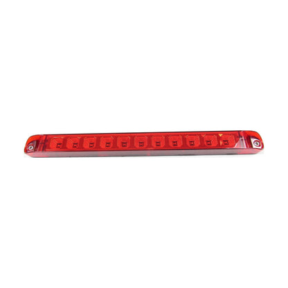17" X 1-3/8" Red Led Light Bar With 11 Leds, Red Lens And Chromed Reflector | F235243