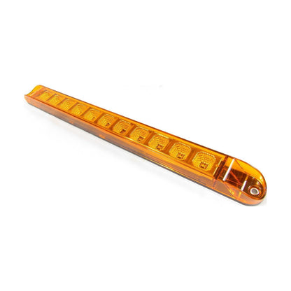 17" X 1-3/8" Amber Led Light Bar With 11 Leds, Amber Lens And Chromed Reflector | F235245