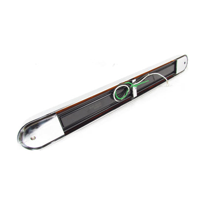 17-6/8" X 2-1/8" Amber Led Light Bar With 11 Leds, Amber Lens And Chrome Bezel | F235249