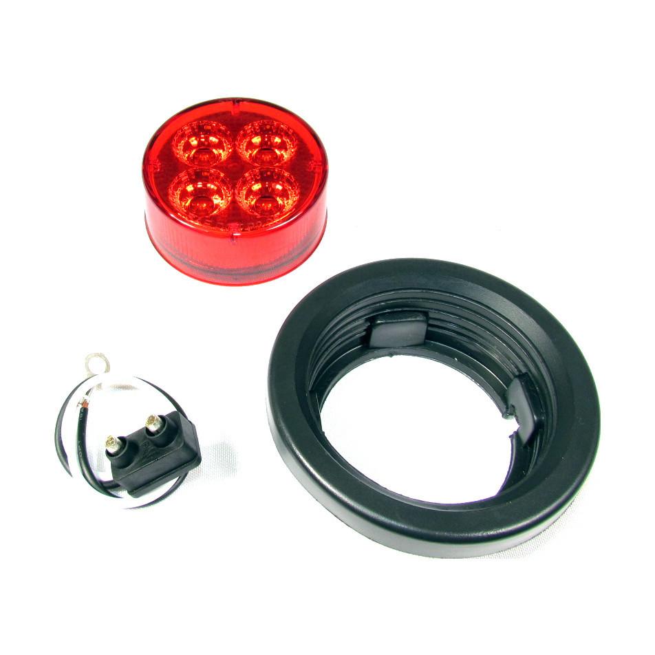 2-1/2" Red Round Clearance/Marker Led Light With 4 Leds And Red Lens | F235124