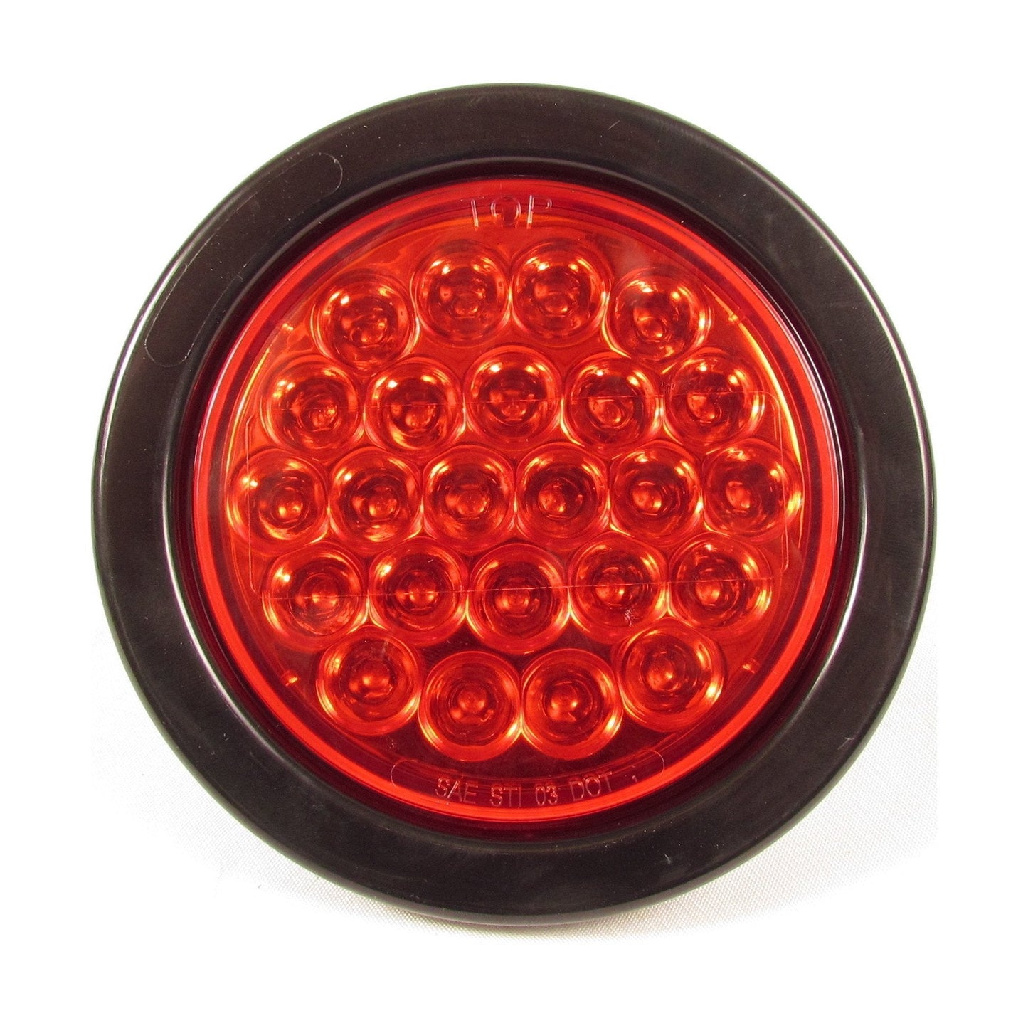 4" Red Round Tail/Stop/Turn Led Light With 24 Leds And Red Lens | F235153