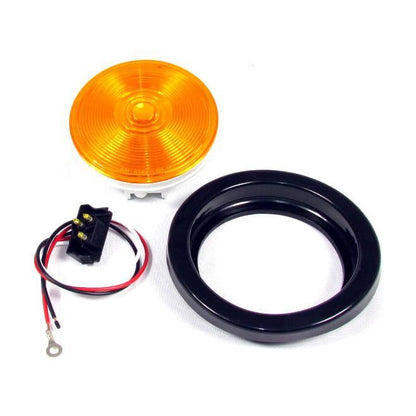 4" Amber Round Tail/Turn Incandescent Light With Amber Lens | F235162