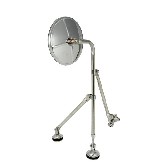 8.5" Semi Bubble Convex Mirror With Stainless Steel Tripod Mount | F245686