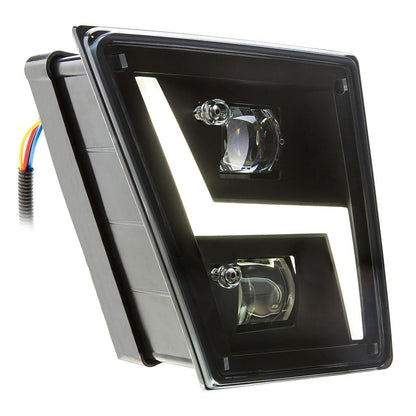 Black Fog Led Lights Compatible With Volvo Vnl - Passenger Side | F236828