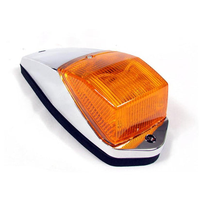Amber Cab Marker Led Light With Amber Lens And Chrome Base | F235270