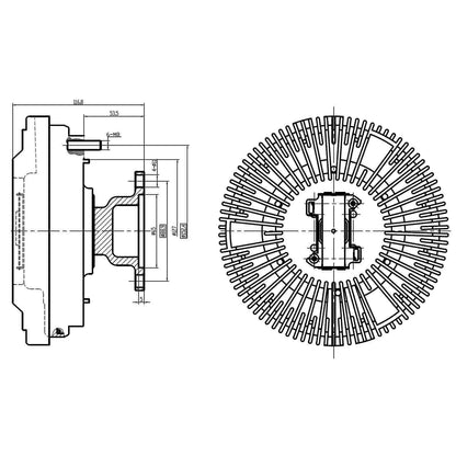 F247995 | F38MH414M FAN CLUTCH | Replace EFC-1645