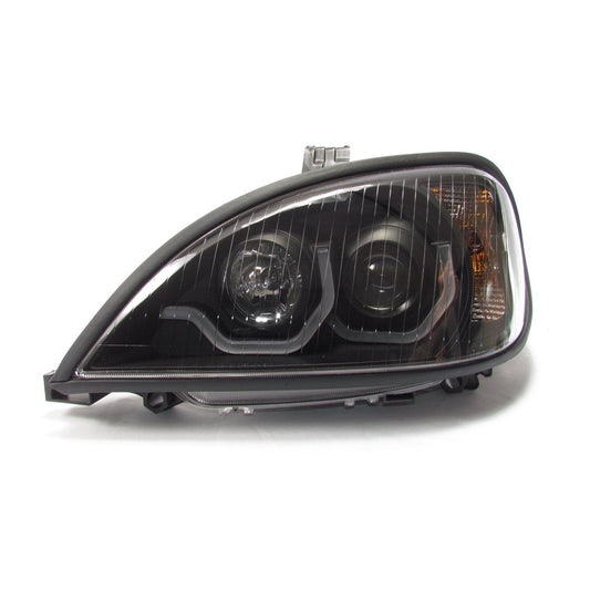 Black Housing Projector Headlight With Led Light Bar For Freightliner Columbia - Driver Side | F236803