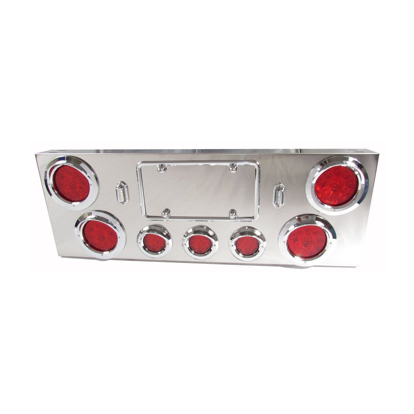 Stainless Steel Rear Center Panel With Red Led Lights | F235298