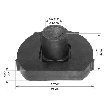 Fortpro Lower Engine Mount Compatible with Freightliner Columbia & Century Class Series Trucks Replaces BCD288051 | F317242