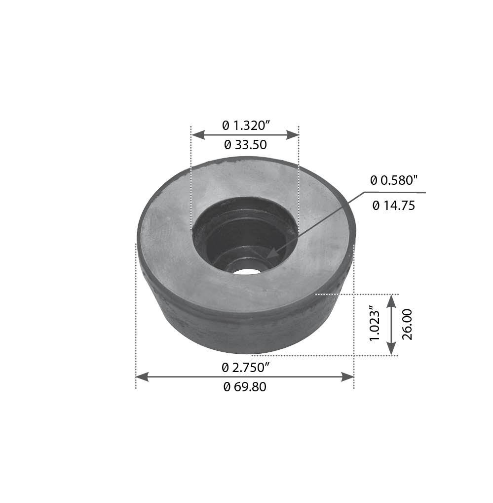 Motor Mount for Volvo Heavy Duty Trucks - Replaces 12005-0002, 12005-3208