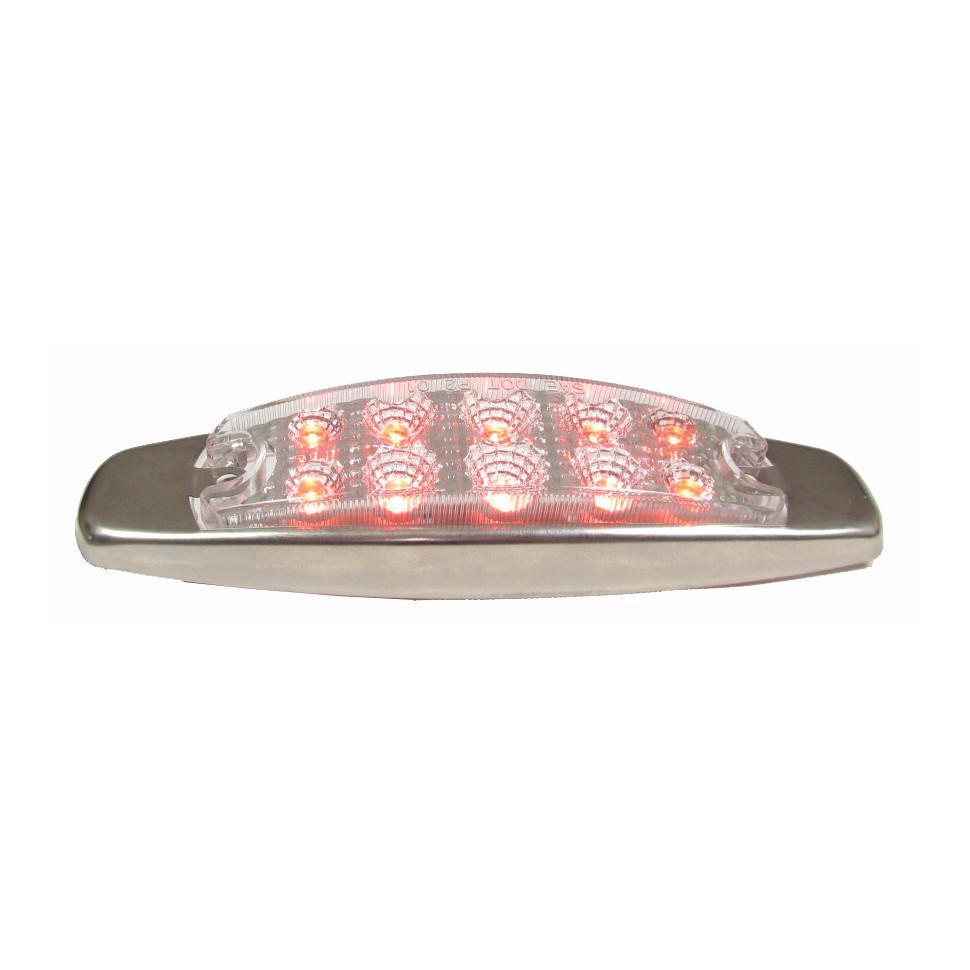 Red Clearance/Marker Led Light With 10 Leds And Clear Lens | F235137