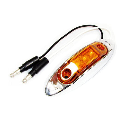4" X 1-1/4" Amber Clearance/Marker Trailer Led Light With 3 Leds And Amber Lens | F235210