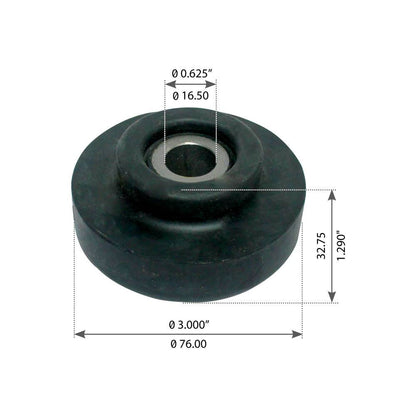 Fortpro Radiator Mount Compatible with Western Star, Peterbilt, Freightliner, Kenworth W900 Series Trucks Replaces 49009996, 07-03286, 633903405, K066-228 | F327382