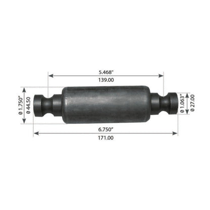 Fortpro Spring Eye Bush Compatible with Hendrickson, Peterbilt, Kenworth AirGlide Front Suspensions Replaces 52375, B65-1017-002, B65-6005 | F327357