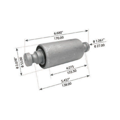 Fortpro Front Spring Eye Bush for Hendrickson, Kenworth Replaces 52411, B65-1013 | F327352