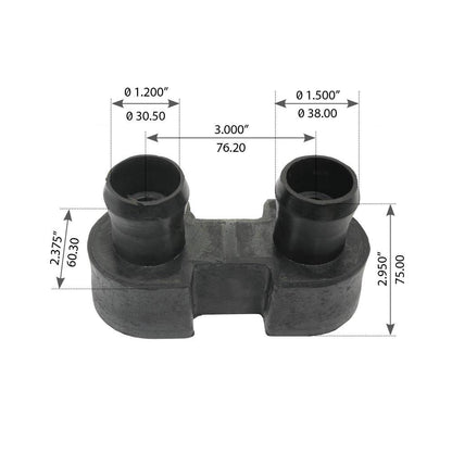 Fortpro Motor Mount Compatible with Freightliner FLD 112-120-132, Classic SL-XL, Columbia & Century Class Series Trucks | Replaces LORJ2094136, LORJ2094416 | F317236