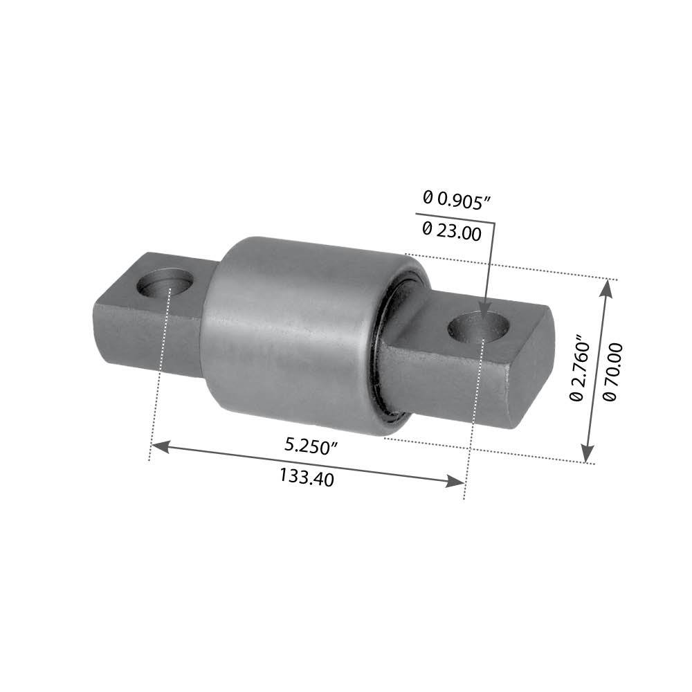 Fortpro Torque Arm Bush Replacement for Hendrickson 66649-003L | F184214