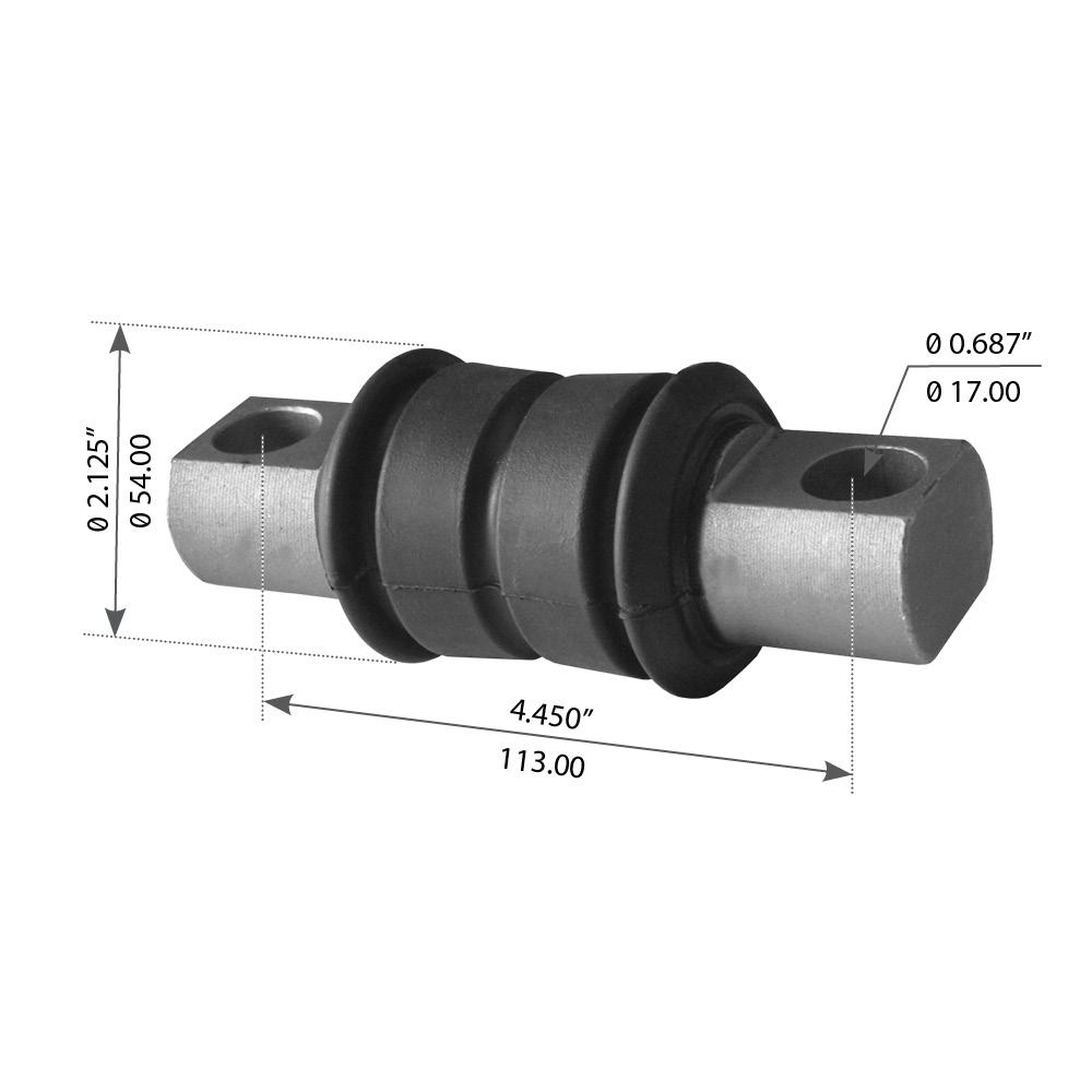 Torque Rod Bushing Compatible with Volvo VN & VT Rear Spring - (1190030)