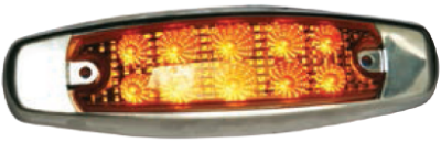 F235138-24 | AMBER Oval Marker Light 10 LED